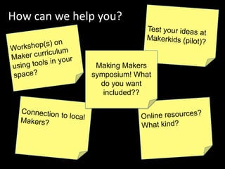 MakerKids Recipe - Creative Making Conference