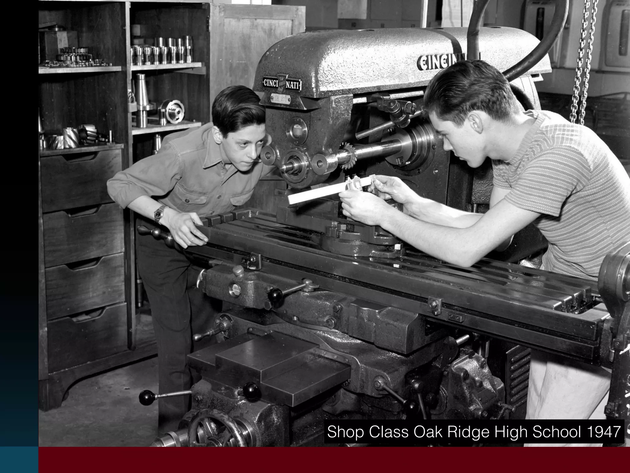 Shop Class Oak Ridge High School 1947