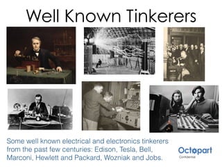 Well Known Tinkerers
Some well known electrical and electronics tinkerers
from the past few centuries: Edison, Tesla, Bell...