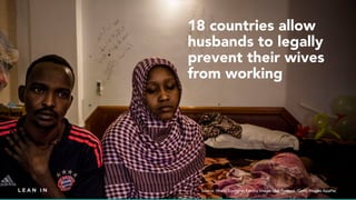 Source: World Economic Forum; Image: Ulet Ifansasti /Getty Images AsiaPac
18 countries allow
husbands to legally
prevent t...