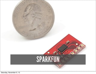 SPARKFUN
Saturday, November 9, 13

 