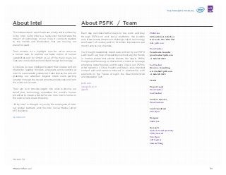 About PSFK / Team
Each day we share better ways to live, work and play
through PSFK.com and social platforms. We publish
new ideas across areas such as design, retail, technology
and travel (of course) and hit 10 million impressions per
month across our channels.
Our thought leadership reports are written by our PSFK
Labs team—a group of researchers who study the trends
in market places and advise brands like Apple, BMW,
Google and Samsung on decisions to make to leverage
emerging opportunities and threats. Check out PSFK’s
other reports on Cities, Health and Retail—plus branded
content editorial series produced in partnership with
sponsors on the Future of Light, the Real World Web
and Wearable Tech.
psfk.com
labs.psfk.com
@psfk
PSFK Labs
42 Bond Street, 6th Floor
New York, NY 10012 USA
labs.psfk.com
Piers Fawkes
President & Founder
piers.fawkes@psfk.com
+1 646.520.4672
Scott Lachut
Director, Consulting
scott.lachut@psfk.com
+1 646.520.4672
TEAM
Project Leads
Piers Fawkes
Scott Lachut
Creative Director
Peter Surrena
Lead Consultant
Tim Ryan
Designer
Tahui Lee
Research
Andrew Vaterlaus-Staby
Libby Garrett
Tim Ryan
Jeff Squires
Lauren Wong
About Intel
This independent report has been kindly underwritten by
iQ by Intel. iQ by Intel is a news site that narrates the
impact of technology on our lives. It connects readers
to the trends and discussions that are moving our
planet forward.
Their mission is to highlight how far we’ve come as
a human race, to explore our basic notion of human
capabilities and to remind us all of the many ways our
lives are connected and enriched through technology.
At its core, iQ is an intelligent system that curates content
shared by leading thinkers, engineers and scientists at
Intel. iQ is powered by ideas, but it also shares the content
grabbing our attention beyond Intel’s walls, getting
smarter through the developments and discussions from
the wider social web.
Their aim is to provide insight into what is driving our
belief that technology unleashes the world’s human
potential to create a better future. iQ is Intel’s home on
the web to help share this story.
“iQ by Intel” is brought to you by the employees of Intel,
our global partners and the Intel Social Media Center
of Excellence.
iq.intel.com
Version 1.0
34#MakersManual
 