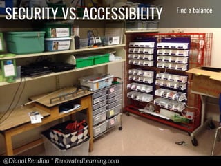 @DianaLRendina * RenovatedLearning.com
SECURITY VS. ACCESSIBILITY Find a balance
 