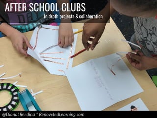 @DianaLRendina * RenovatedLearning.com
AFTER SCHOOL CLUBS
In depth projects & collaboration
 
