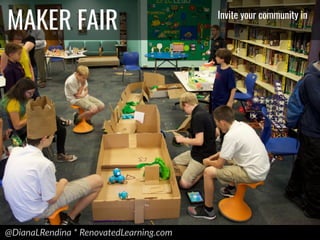 @DianaLRendina * RenovatedLearning.com
MAKER FAIR Invite your community in
 