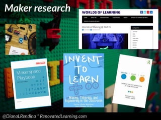 @DianaLRendina * RenovatedLearning.com
Maker research
 