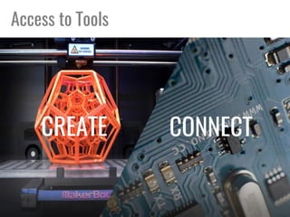 Access to Tools
CREATE CONNECT