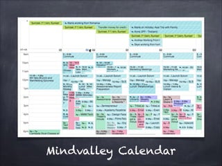 Mindvalley Calendar
 