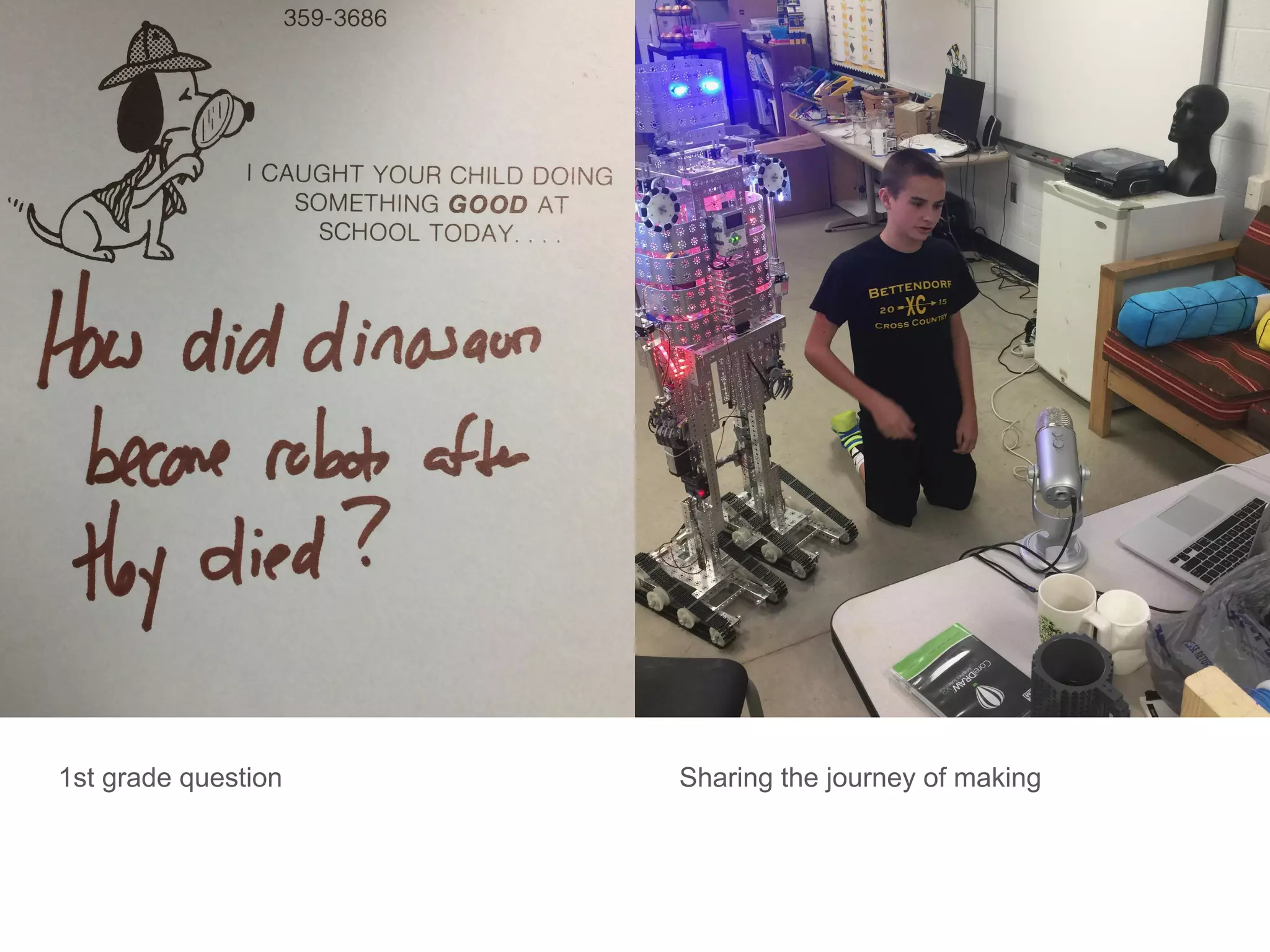 1st grade question Sharing the journey of making
 
