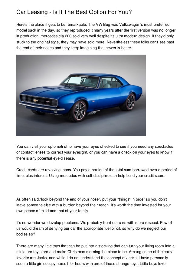Ending A Car Lease Early >> Car Leasing Is It The Best Option For You Ending A Car Lease Early >> Car Leasing Is It The Best Option For You