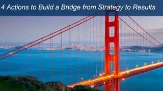 4 Actions to Build a Bridge from Strategy to Results
 