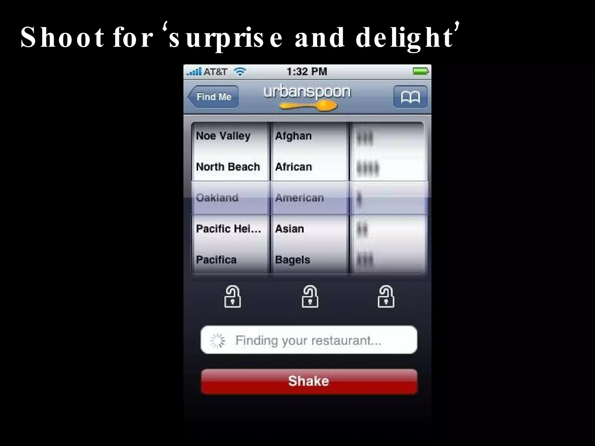 Shoot for ‘surprise and delight’ 