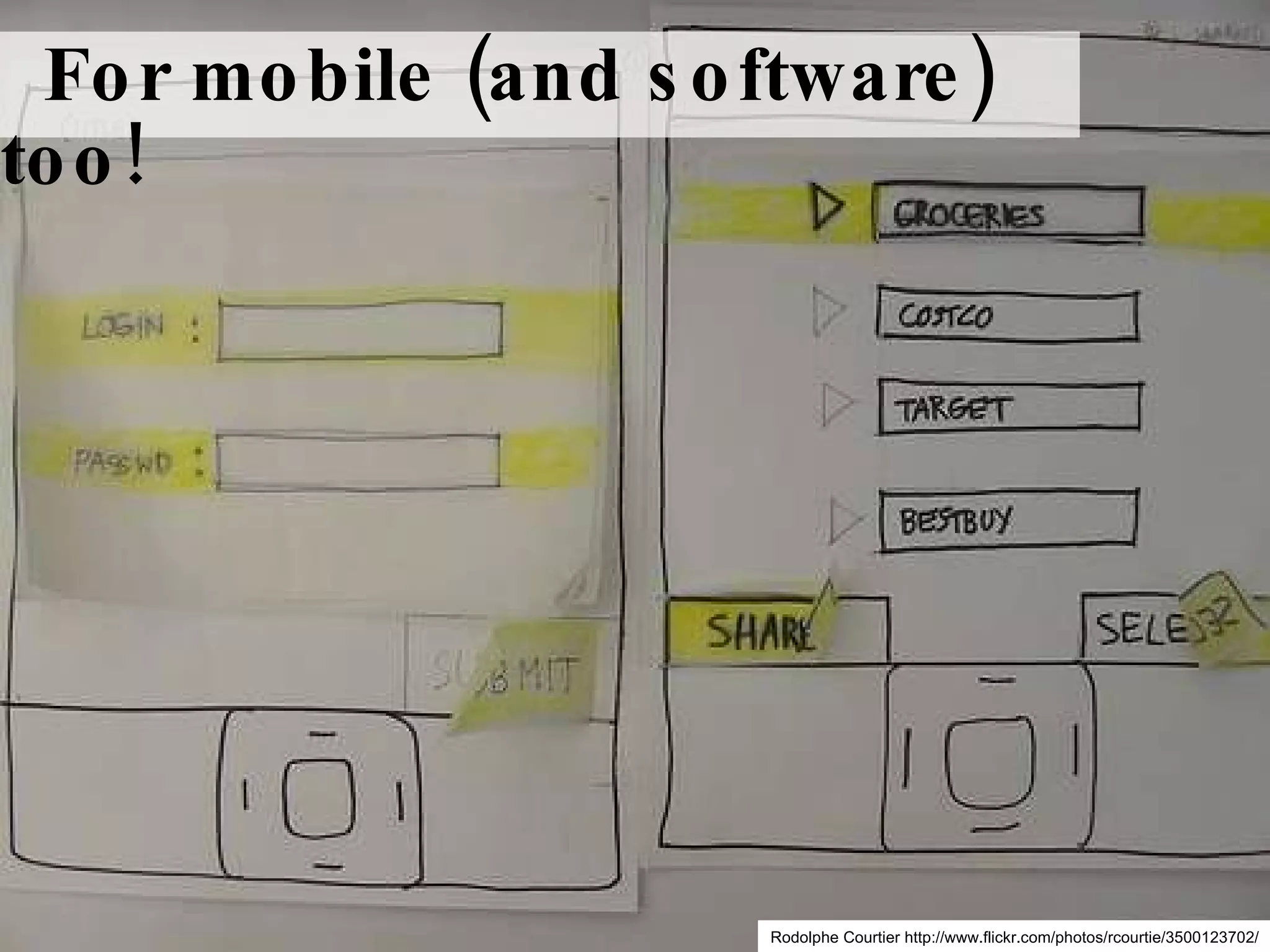 Rodolphe Courtier http://www.flickr.com/photos/rcourtie/3500123702/ For mobile (and software) too! 
