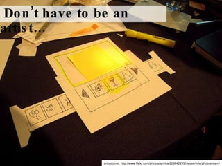 ericadotnet: http://www.flickr.com/photos/arrrika/2298422351/sizes/m/in/photostream/ Don’t have to be an artist… 