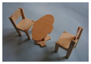 Maketa stola i stolica