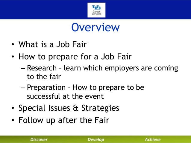 how to prepare for a job fair
