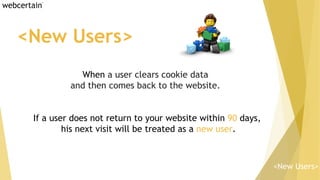 When a user clears cookie data
and then comes back to the website.
If a user does not return to your website within 90 day...