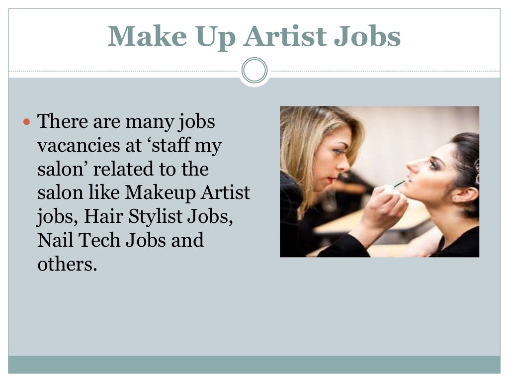 Make up artist jobs
