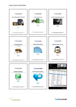 Ubuntu Karmic Koala Bible




53
     guvnr.com
 