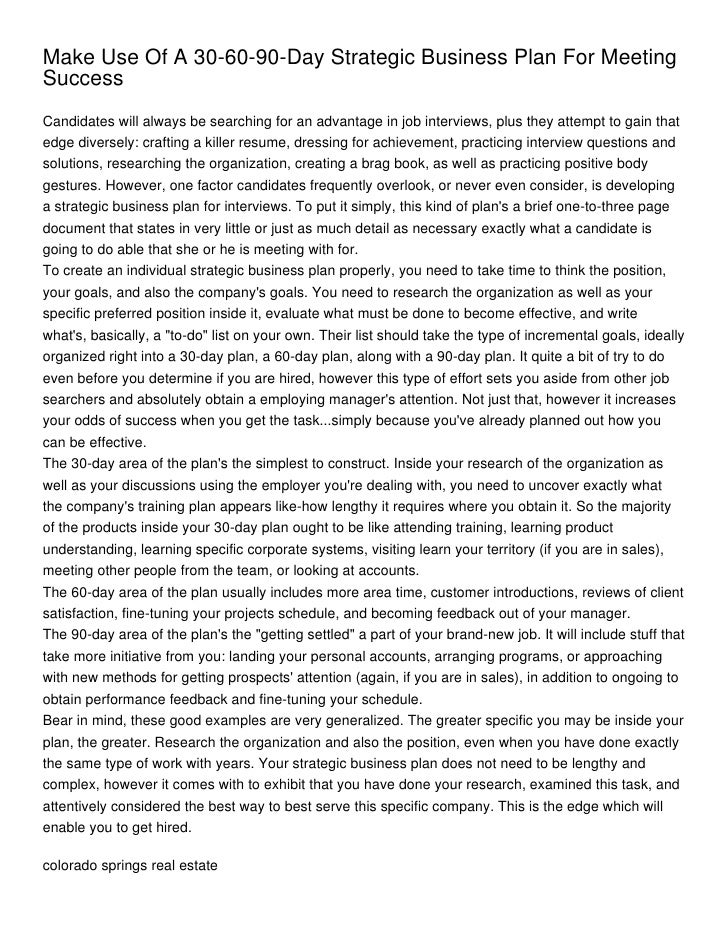 30-day plan template image