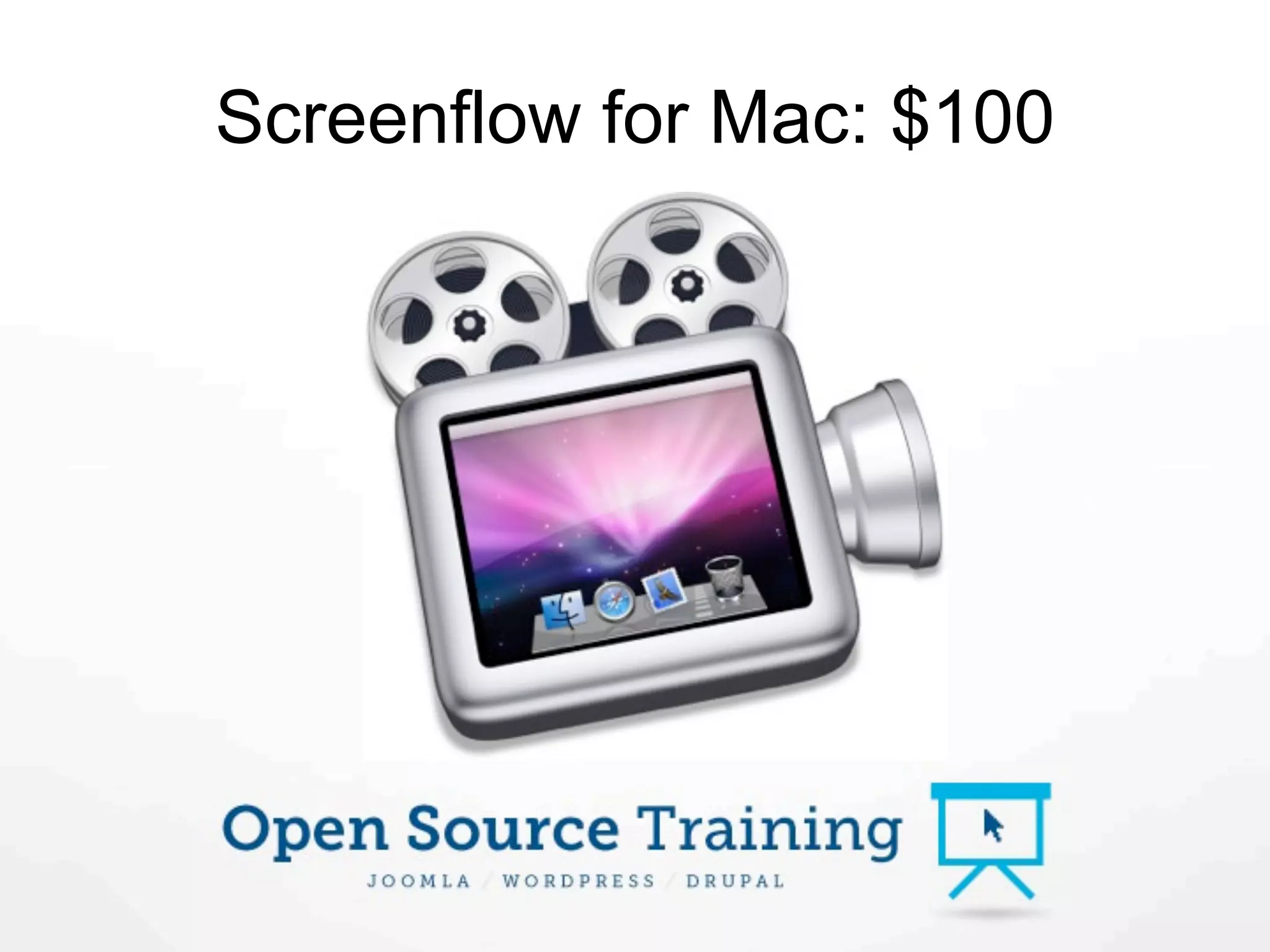 Screenflow for Mac: $100
 