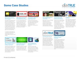 Private & Confidential
Some Case Studies
 