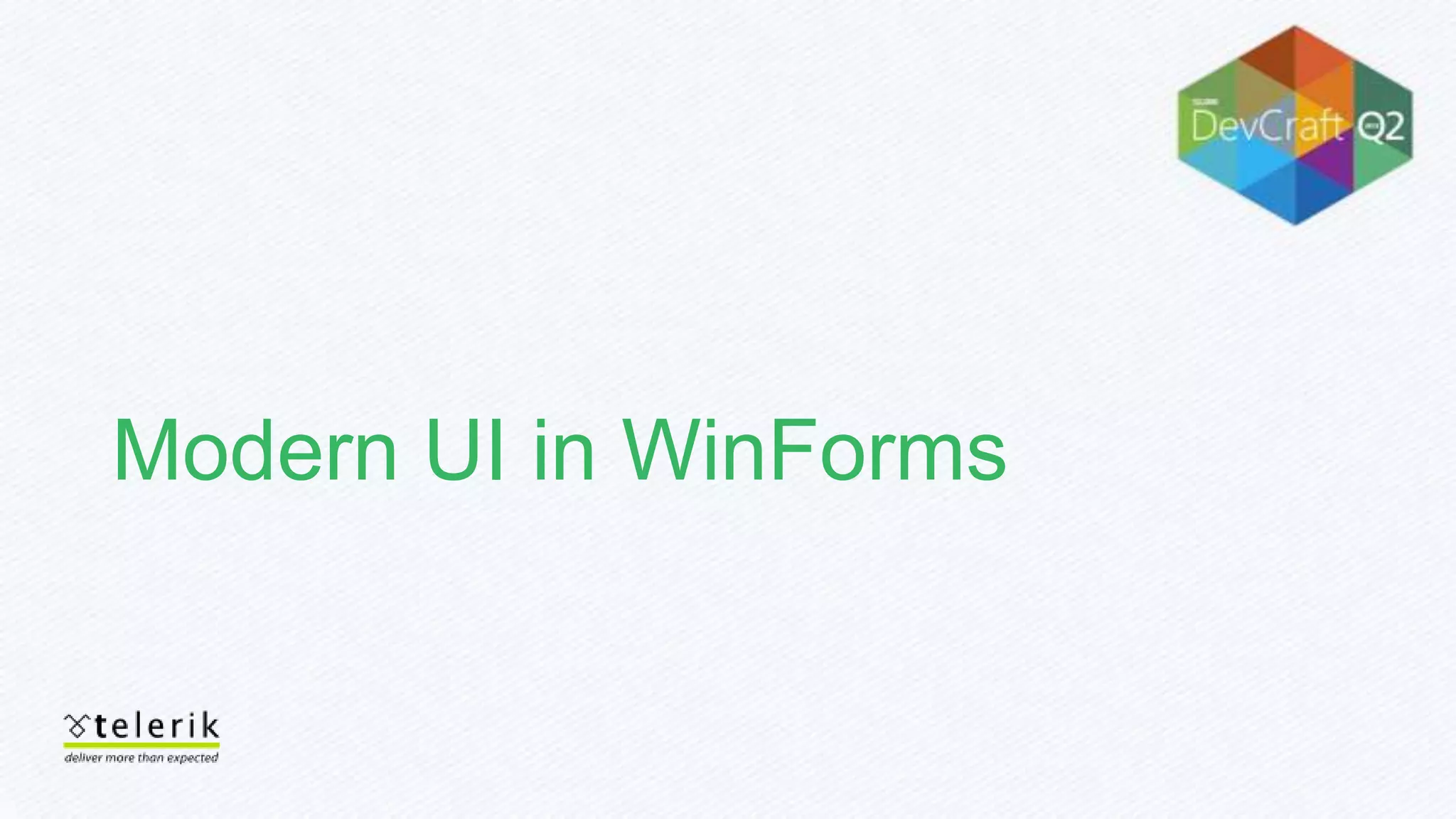 Modern UI in WinForms