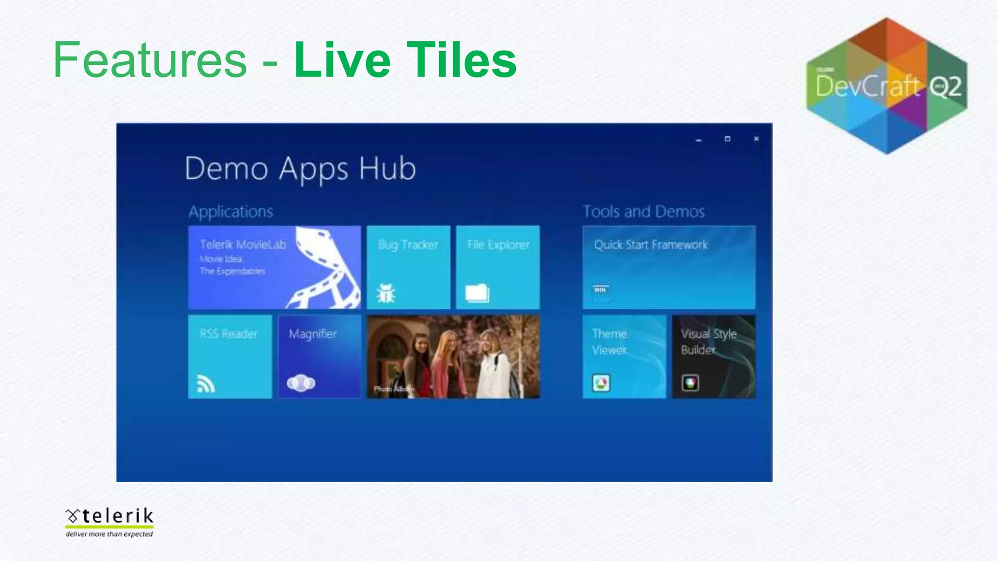 Features - Live Tiles