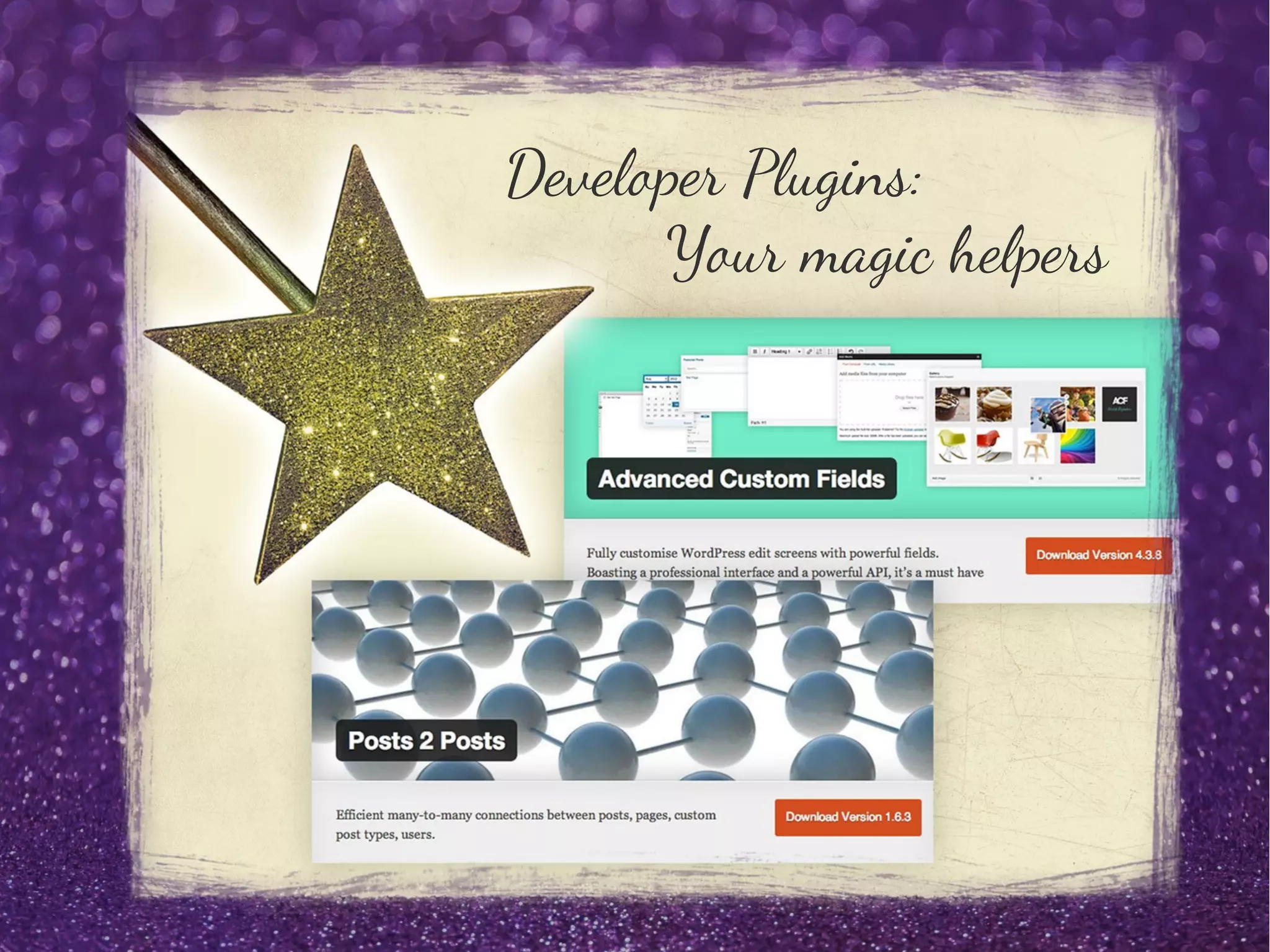 Developer Plugins:
Your magic helpers
 