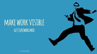 makeworkvisible
get(un)whelmed
1 — make work visible
 