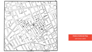Cholera Outbreak Map
John Snow (1854)
 