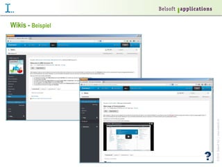 ©2014BelsoftAG|www.belsoft.ch
Wikis - Beispiel
 