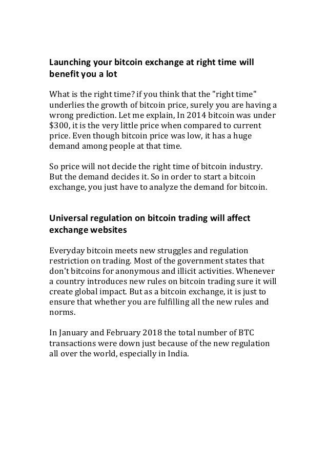 Make Your Own Bitcoin Exchang!   e Site - 