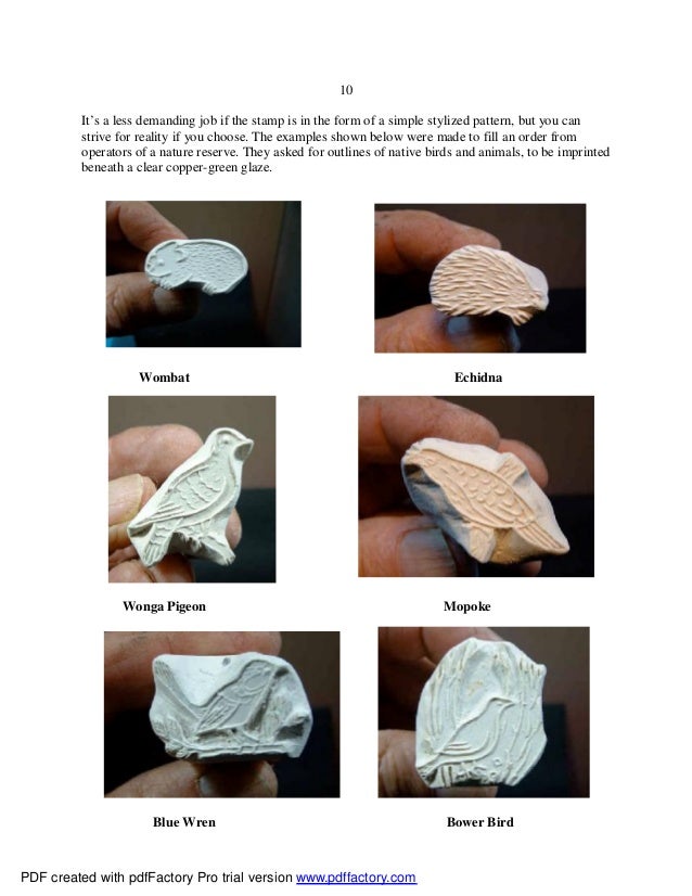 Make your own pottery stamps