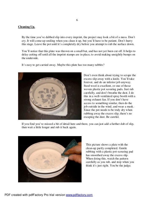 Make your own pottery stamps