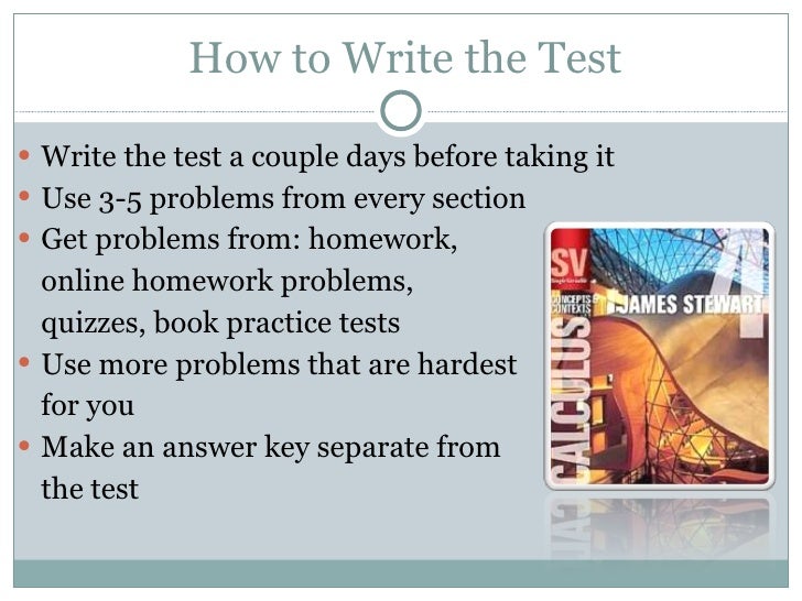 Study method make your own test