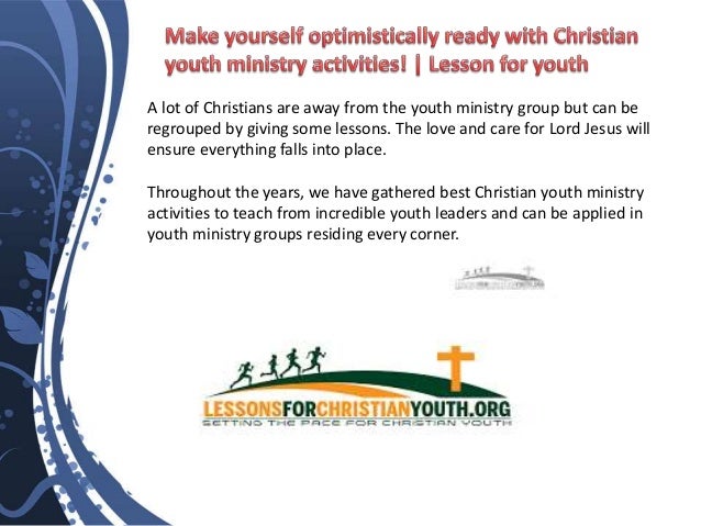 Lessons youth and activities ministry 18 Youth