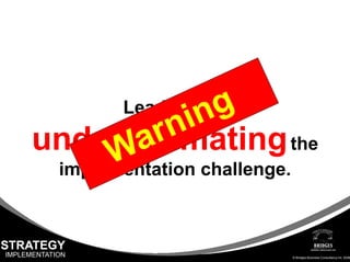 Keynote - Make Your Strategy Come Alive 2-Hour Presentation