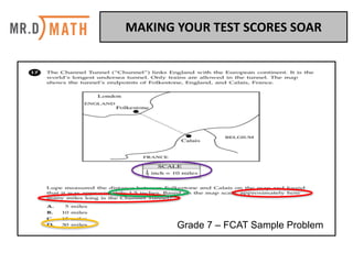 Grade 7 – FCAT Sample Problem
MAKING	YOUR	TEST	SCORES	SOAR	
 