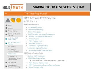 MAKING	YOUR	TEST	SCORES	SOAR	
 