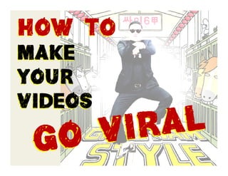 How to
Make
Your
Videos
 