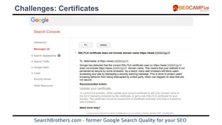 Challenges: Certificates
 