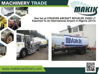 28
One Set of STRUEVER AIRCRAFT REFUELER 35000 LT
Exported To An International Airport in Nigeria (2013)
 