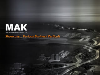 Showcase… Various Business Verticals
 