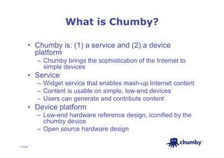 Making the Chumby