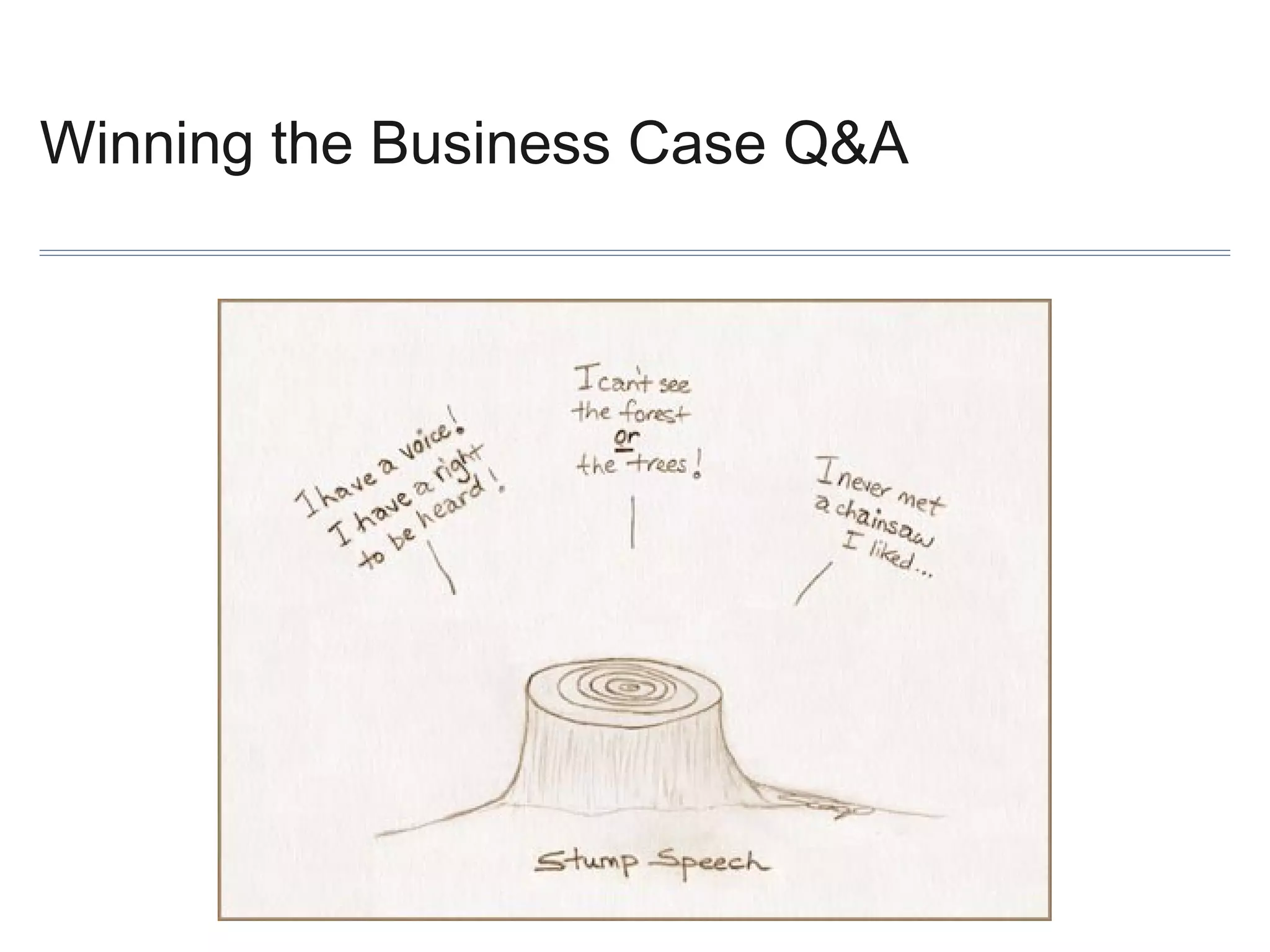 Winning the Business Case Q&A

 