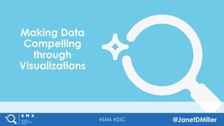 #SMX #22C @JanetDMiller
Making Data
Compelling
through
Visualizations
 