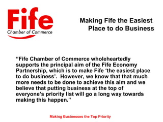 Making Fife the Easiest Place to do Business