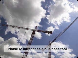 Phase 6: intranet as a business tool 