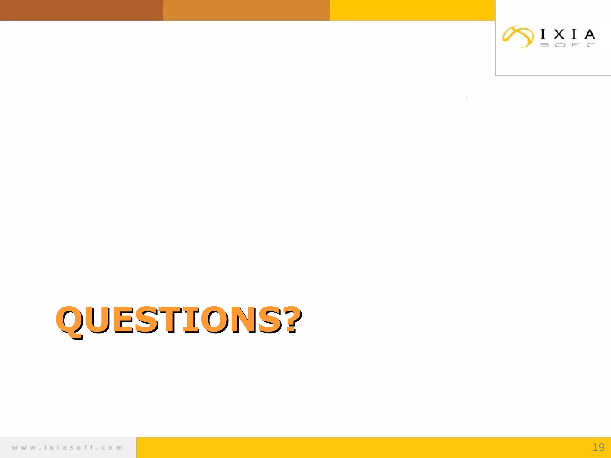 QUESTIONS?QUESTIONS?
19
 
